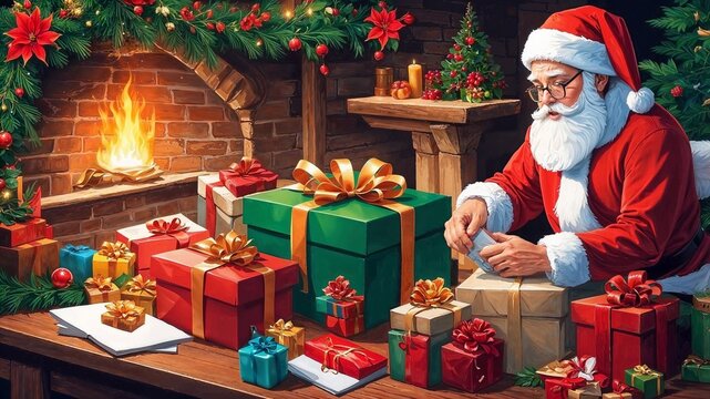 Babo Natale con regali 