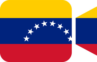 Fototapeta premium Venezuela flag on Video Call