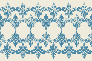 Motifs African boho paisley Floral embroidery Ikat pattern border. Ethnic ikat floral Ethnic Indian Pattern Ikat pattern Ethnic Pattern.Border indian floral Aztec embroidery border seamless patterns.