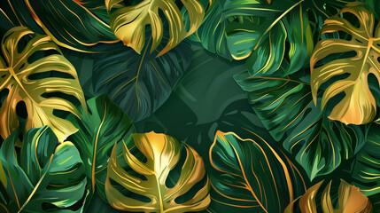 Fototapeta premium background with leaves