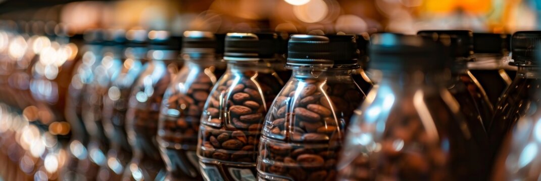 A closeup of the label on a cacao water bottle emphasizing its high dietary fiber content.