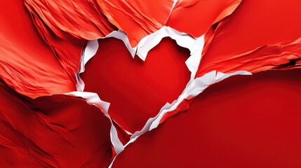 The Heart in Paper Tear