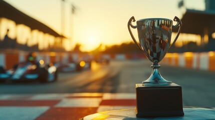 Go-Kart Tournament with Trophies and Celebrations, Versatile Coverage. This image highlights the excitement of a go-kart tournament, including dramatic race scenes and post-race trophy celebrations. 