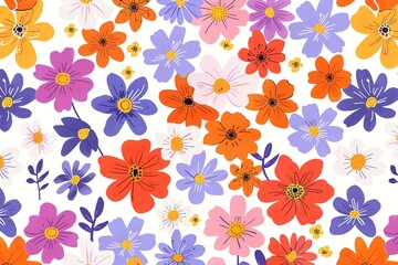 Obraz premium Set of vector illustrations of flowers in doodle style on a white background. for design and invitations. 