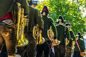 Thanksgiving parade in the old town of Rosenheim - Germany