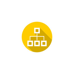 Obraz premium Flow chart icon isolated on transparent background