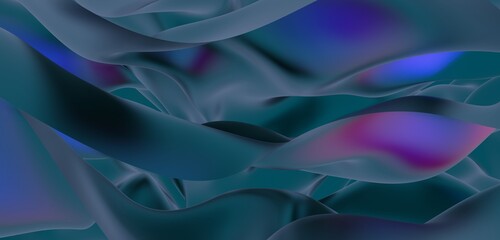 Obraz premium Abstract blue background curved pattern in design 3d render