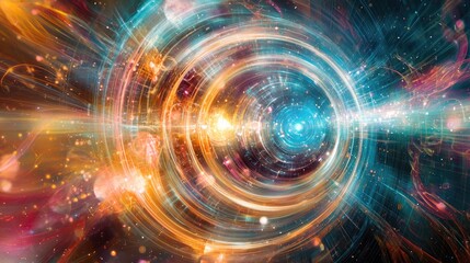 Obraz premium dokumentary, surreallism, quantum theory, blurring principle, high fassion,