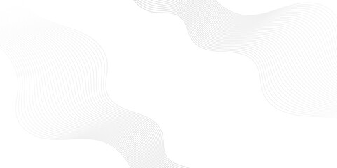 Obraz premium Frequency white gradient vector modern creative wave lines glowing moving sound. Digital flow wave line carve blend stripe line. flowing futuristic technology glowing element moving creative concept