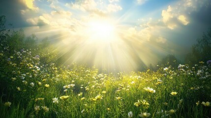 Fototapeta premium God give abundant grace to mankind ï¼Œno text