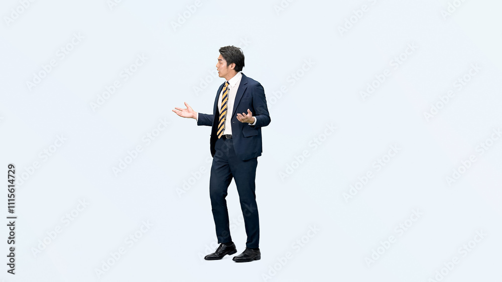 Aufkleber 商談、説明、会話、会議、ミーティング、ビジネスパーソン、全身、ビジネスマン、男性、会社員、サラリーマン、ビジネス、仕事、日本人、説得、コンサル、コンサルタント、コンサルティング、忙しい、ストレス、慌てる、歩く、上司、社長、人材、チャレンジ、挑戦、アピール、クレーム、抗議、苦情、非難、批判、トラブル、問題、釈明、スーツ、プレッシャー、打ち合わせ、交渉、セミナー、プレゼエンテーション、講師、教える、レ