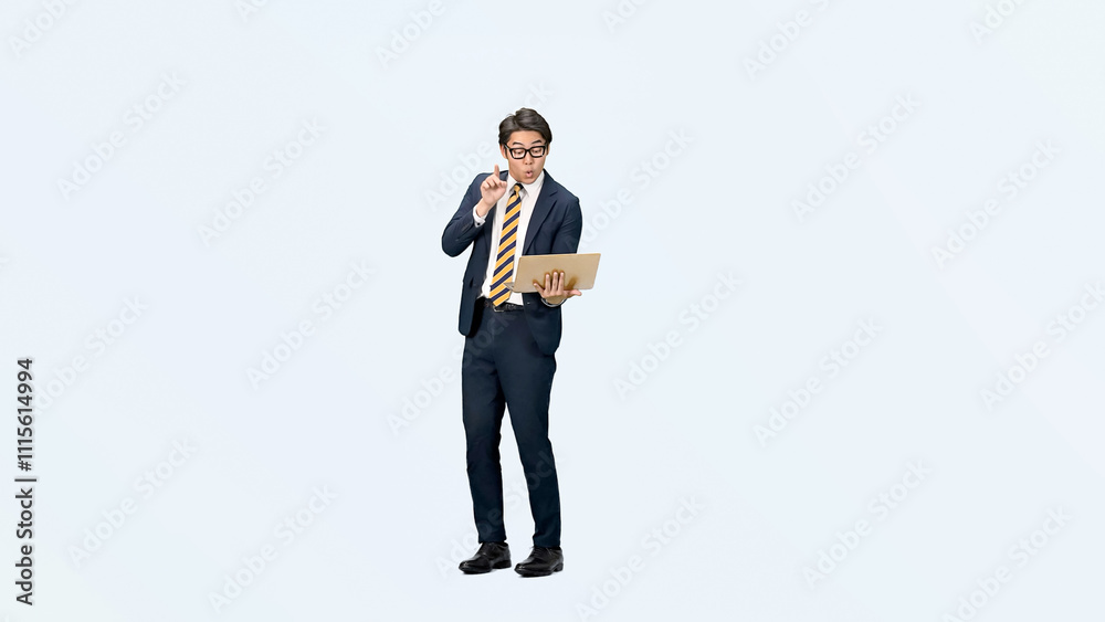 Leinwandbilder ノートパソコン、ビジネスマン、ダンス、ビジネス、びっくり、驚く、男性、PC、ビジネスパーソン、踊る、DX、システム、エンジニア、全身、切り抜き、コピースペース、ノリノリ、嬉しい、喜ぶ、元気、ハッピー、スーツ、メール、日本人、仕事、転職、検索、web、オンライン、インターネット、成功、合格、スキルアップ、成長、ニュース、レベルアップ、ソフトウェア、開発、人材、テクノロジー、眼鏡、営業、ERP、クラウ