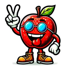 apple character comic