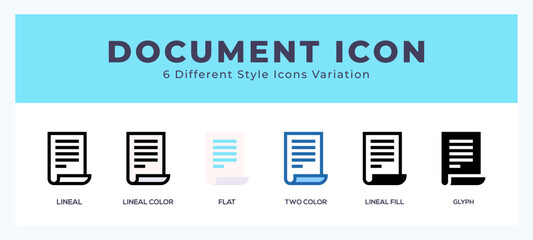 Document set of simple icons great for web. app. presentation and more.