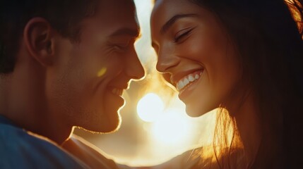 The Joyful Couple In Love