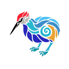  styli shed kiwi bird  for your tatto or t-shirt design, this is custom design every were you can apply this
