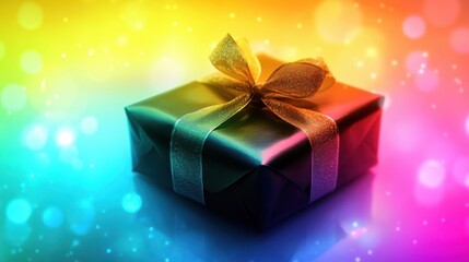 The Colorful Gift Wrapped Present