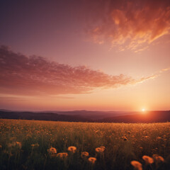 Obraz premium Farbverläufe - Sonnenuntergänge mit intensiven Farbverläufen