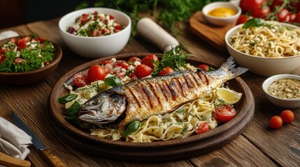 The Grilled Fish Dinner Plate
