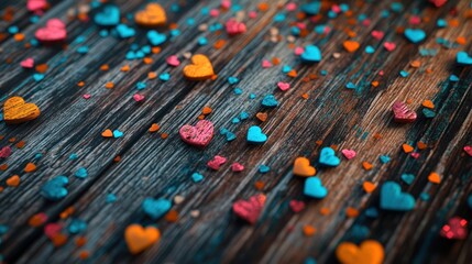 The Colorful Heart Decorations