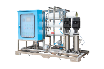 Reverse osmosis membrane system of water plant make up drinking water or soft water for industrial cooling system.Reverse osmosis purification plant for water drinking system or RO