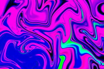 Abstract background of blue and pink
 color from twirling waves. Background for design. Marble ink colorful. Can be used for background or wallpaper. Good for design or logo background or backdrop.