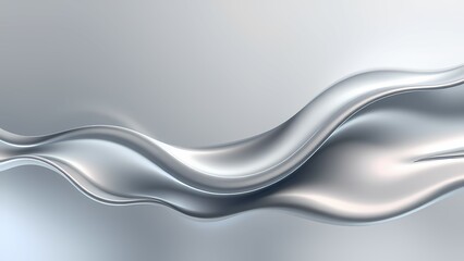 Abstract white background with smooth curve lines. Modern futuristic white and gray gradient curve shape texture. Elegant clean pattern. Suit for poster, template, website, Generative AI