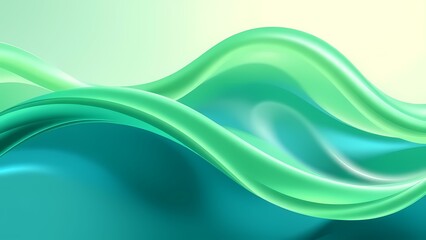 Abstract green background, Abstract liquid background green gradient color banner design vector Generative AI