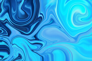 Abstract background of navy and blue color from twirling waves. Background for design. Marble ink colorful. Can be used for background or wallpaper. Good for design or logo background or backdrop.