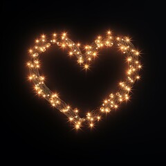 Fairy Lights in a Heart Shape