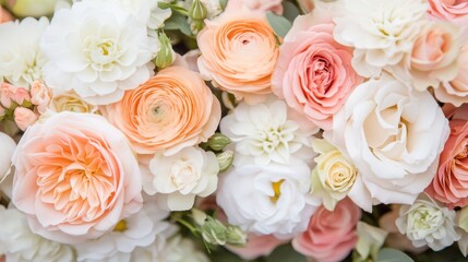 Obraz premium Exquisite pink and white flower bouquet, stunning floral arrangement for gifts decoration