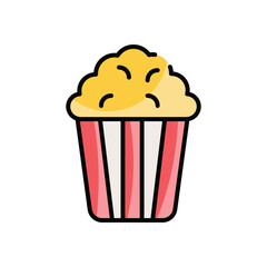Popcorn vector icon