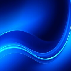 Obraz premium Abstract blue wave background, Generative AI, abstract blue background