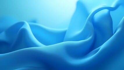 Fototapeta premium Abstract blue wave background, Generative AI, abstract blue background ,blue silk background