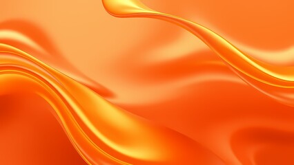 Abstract soft Orange gradient wave Generative ai, abstract orange background with waves