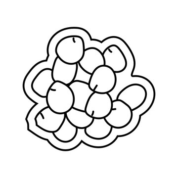 recommend clip art: lupin allergen free product food line icon vector. lupin allergen free product food sign. isolated contour symbol black illustration