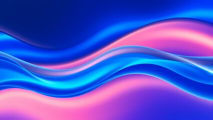 Fototapeta premium Abstract background with waves, Blue purple abstract background with waves, generative AI