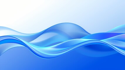 Fototapeta premium Abstract blue wave wallpaper. Creative futuristic lines background. For banner, postcard, book illustration. Created with generative AI tools