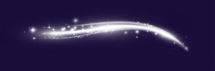 Obraz premium Shining magical wavy light lines. Magical elements templates for illustration.