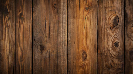 Obraz premium Rustic Wooden Planks Background with Natural Knots and Grain Patterns