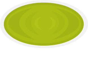 Illustration of Wasabi Sauce in a Bowl