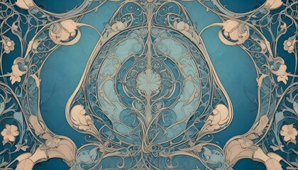 Clear Plain Shiny Warm Soft Vintage Bokeh Cloudy Wave Like Geometric Blue Background or Texture