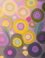Naklejka premium Pastel seamless pattern of abstract art for background and decoration. Nature of art with colorful. 