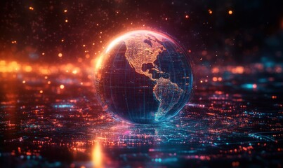 Obraz premium Digital Globe