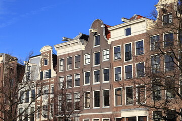 Amsterdam Keizersgracht Canal House Facades, Netherlands