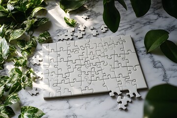 White jigsaw puzzle