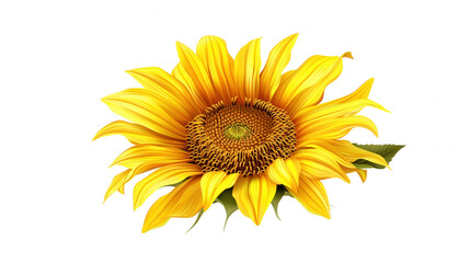 Fototapeta premium A yellow sunflower is the main focus of the image