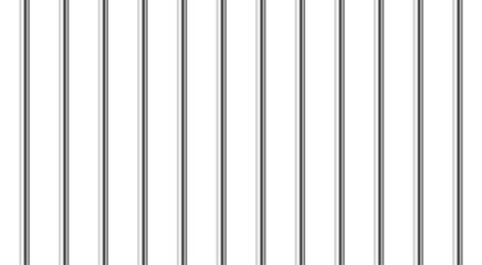 Prison bars isolated on transparent. Vector illustration. Jail bars for criminals and prisoners isolated from background, jailhouse	
