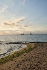 オーストラリアのメルボルンの海沿い