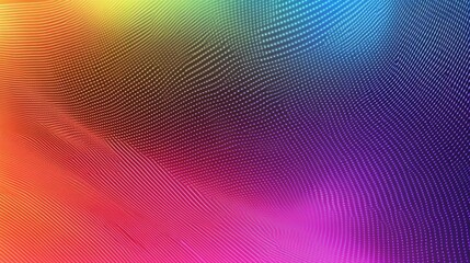 Abstract colorful background with a grid of dots and a gradient of colors.